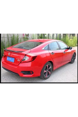 Autogp Honda Civic Fc5 Uyumlu Bagaj Üstü Spoiler Anatomik Hybrid Siyah 2016+