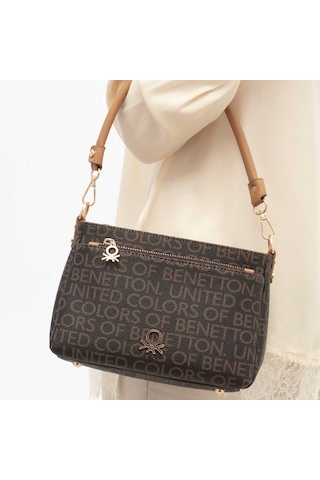 Kahve-a.camel Omuz Çantası Kadın United Colors Of Benetton Bnt 1793 Benetton Kahverengi