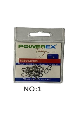 Powerex Duolock Snap Lrf -spin Klipsi 10 Adet - No:1