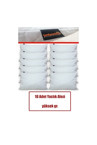 10 Adet Yastık Alezi Standart Kumaş Kapitoneli 10 Adet 10 Adet Yastık Alezi Standart Kumaş Kapitoneli 10 Adet
