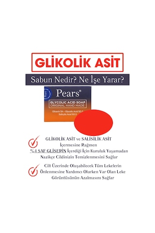 Pears Gliserinli Glikolik Asit Sabunu 120 G