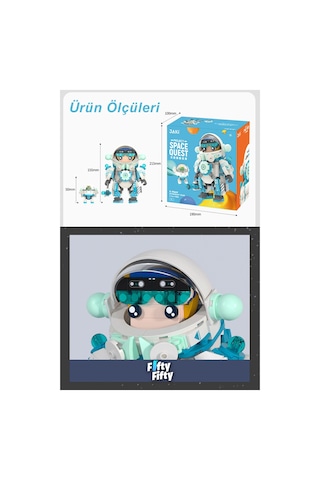 Jaki Space Quest Serisi Mavi Astronot-jk9107 488 Parça Oyuncak Yapım Seti