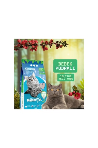 Baby Powder Cat Litter 10l Bentonite Natural