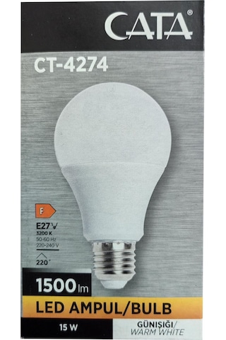 Cata Led Ampul Günışığı 10 Adet Ct-4274 3200k 15 Watt