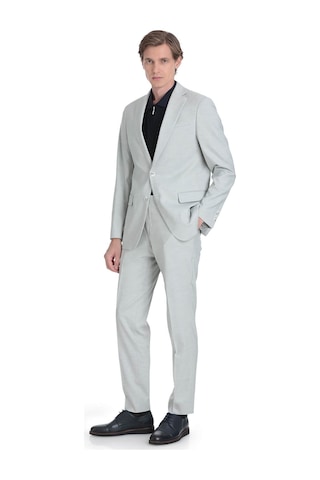 Hatemoğlu Gri Comfort Fit Mono Yaka Klasik Takım Elbise 34908 Gri