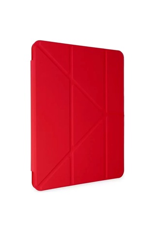 Mey İthalat Apple Uyumlu iPad Air 4 10.9 Kılıf Kalemlikli Mars Tablet Kılıfı - Kırmızı