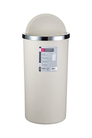 Lenox 35 Lt Çöp Kovası, Kapaklı, 30 X 56 Cm, Bej Genel