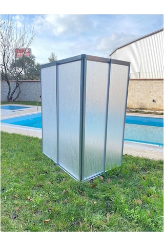 Blackline Kromaj Renk Mika Köşe Duşakabin Özel Üretim 110 x 100 CM