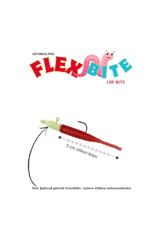 Flex Baıt Lrf Silikon Yemi 10'lu Paket 5 Cm At-çek Avcılığı İçin Silikon Yem