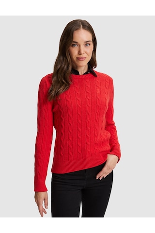 Pierre Cardin Kırmızı Regular Fit Kazak 50331418 Vr030