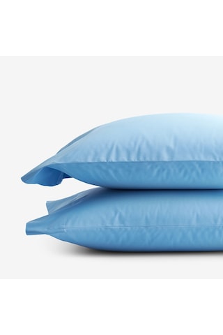 Prime Sleeks %100 Pamuk Yastık Kılıfı 2 Adet - Mavi - 50x70cm Mavi