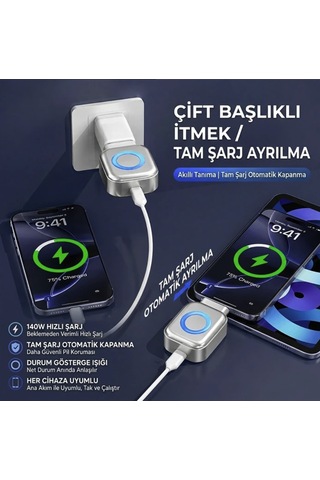 Şarj Ayırıcı Koruyucu Otomatik Çıkma Özellikli Type-c Şarj Kesici Pil Sağlığı Koruma Cihazı