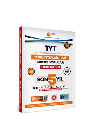 Son 5 Yıl Tyt Çıkmış Sorular-tıpkı Basım-bire Bir Ösym-tamamı Video Çözümlü