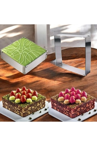 Ayarlanabilir Kare Ve Dikdörtgen Kek Kalıbı