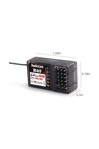 Radiolink R6f 6 Kanal Uzaktan Kumanda Alıcısı Rc6gs,rc4gs,t8fb,t8s İle Uyumludur
