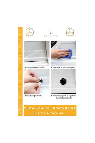 Koruyucupad Araba Kapı Bagaj Kenar Koruyucu Ses Kesici Silikon Oto Aksesuar Darbe Emici Pad Seti