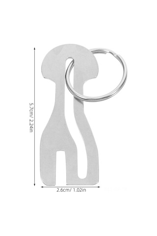 Singree 4 Adet Gümüş Renkli Çelik Sepet Jetonu - Yumuşak Tutuşlu Ahtapot Desenli Anahtar Zinciri