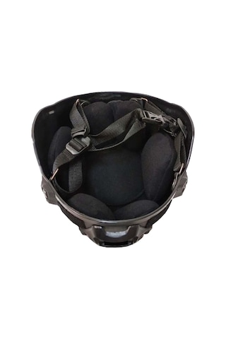 Tactical Airsoft Kask Kompozit Başlık Koruyucu Miğfer Siyah-3823 Siyah