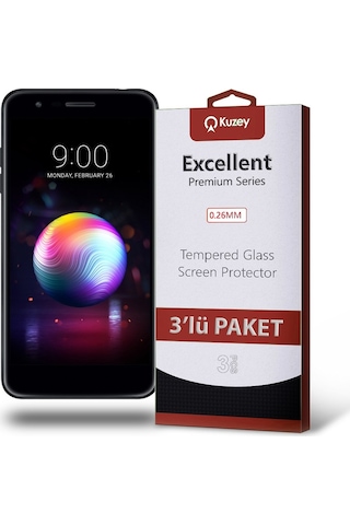 LG Uyumlu K11 Ekran Koruyucu Cam 3 Adet (533984164)
