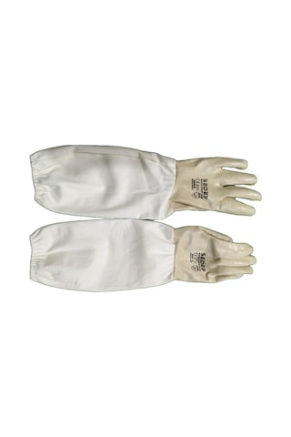 Sedef Beekeeping Nitril Kaplı Uzun No:10 Arıcı Eldiveni