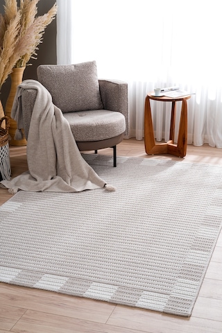 Koza Hayad Nomad Vizon Halı Kilim Salon Oturma Odası Yatak Odası Koridor Makine Halısı A2555c Vizon