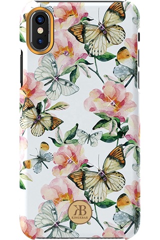Kingxbar Apple Uyumlu iPhone Xs Max Çiçek Desenli Arka Koruma