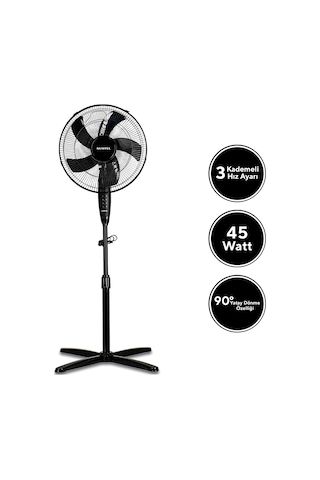 Kumtel Ktf-325 Siyah Vantilatör