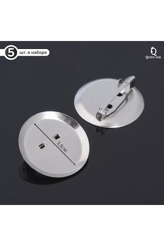 Queen Fair Şekilli Zeminli Broş Tabanı Sm-367 231221064 Gri