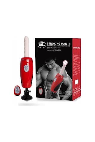 Hızlı Express Lovetoy Otomatik Gidip Gelmeli Kırmızı Seks Makinesi Vibratör Dildo