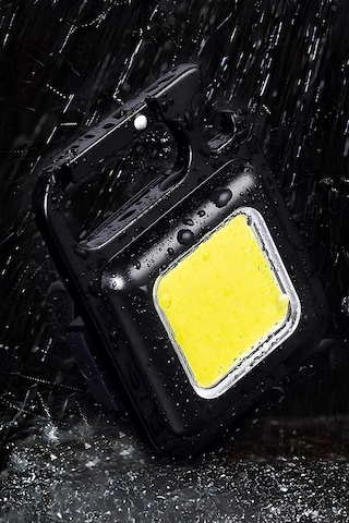Mobee Mini Led El Feneri Su Geçirmez Şarjlı El Feneri Taşınabilir Kamp Feneri Cep Anahtarlık Siyah