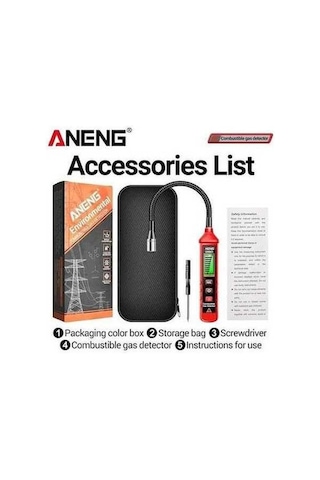 Trendooze Aneng Gn803 Metan Kaçak Dedektörü - Portatif Gaz Test Cihazı - Metan Alarm Sistemi