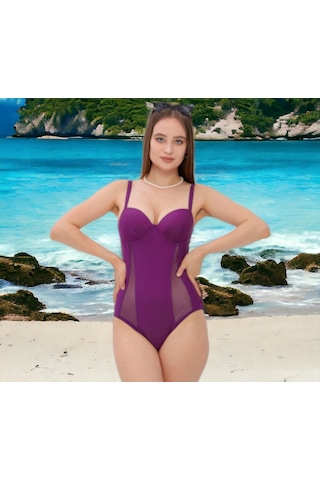 Shopiolog Dikine Tüllü Modelli Mayo