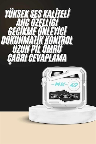 Oyuncu Kulaklığı Yeni Mekanik Kablosuz Kulaklık İos Android Uyumlu 00