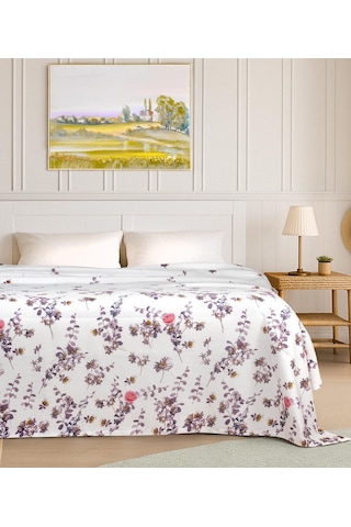 Cotton Collection Tek Kişilik Pike Flora Çok Renkli