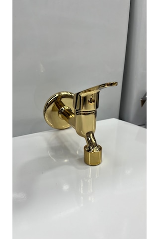 Altın Duvardan Aç Kapa Wc Musluk