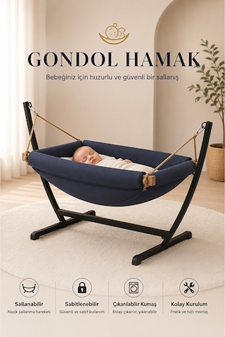 Quero Puanti Gondol Hamak - Füme