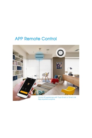 Geeroyoo Tuya Wifi Akıllı Ses Kontrollü Evrensel Kızılötesi Kumanda, Google Home/amazon Alexa Uyumlu, Tv/klima/perde İçin