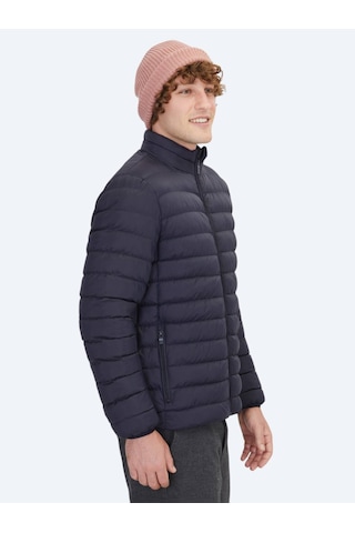 Kip Lacivert Regular Fit Dik Yaka Casual Dokuma Mont Lacivert