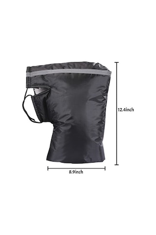 Pazly Motosiklet Bisiklet Gidon Muffs Soğuk Hava Yağmur Rüzgar Geçirmez Bisikletçi Eldiveni El Isıtıcı Kapak