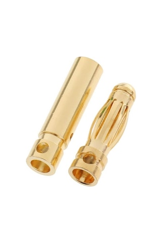 Wozlo 3.5mm Altın Kaplama Banana Erkek Dişi Soket Konnektör 5 Çift