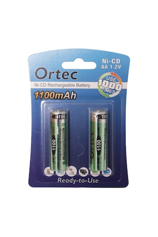 Ortec 1.2 V 1100 mAh Ni-Mh AA Şarj Edilebilir Kalem Pil