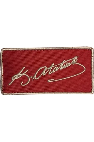 Atatürk Imza Kemal Atatürk Patch Patches Peç Arma ve Kot Yamaları
