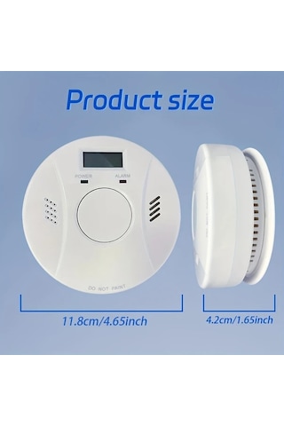 Willowhaven 425 Sku 2si 1 Arada Co Duman Dedektörü Led Ekranlı Pil İle Çalışan Ev Mutfak Güvenliği