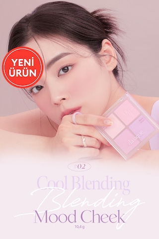 Dasique Karıştırılabilir Renklere Sahip 4 Lü Allık Paleti Blending Mood Cheek 02 Cool Blending 02 Cool Blending