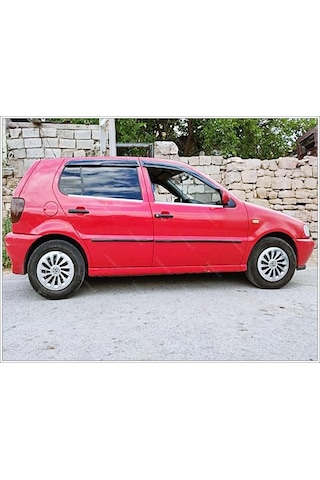 BLUEOTO VW Polo Krom Cam Çıtası 1994-2001 Paslanmaz Çelik 4 Parça