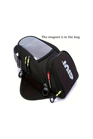 Motion003 1 Adet Gıvı9527 Motosiklet Yakıt Çantası Mobil Telefon Navigasyon Tankı Çok Fonksiyonlu Küçük Yağ Rezervuar Paketi 1 Pcs 20l Black