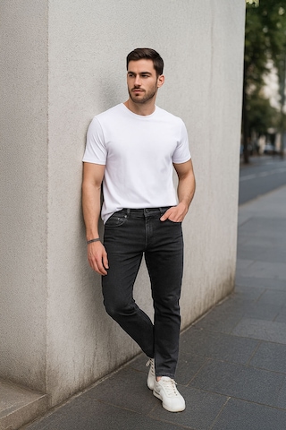 Banny Jeans Erkek Siyah Straight Fit Jean Pantolon