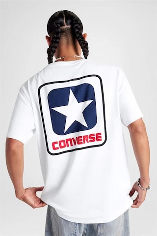 Converse Logo Erkek Tişört 10027993.102 Beyaz