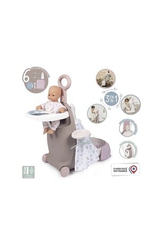 Smoby Baby Nurse 3'ü 1 Arada Oyuncak Bebek Seyahat Seti 220374