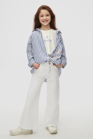 Nk Kids 38437 Kız Çocuk Mavi Leylak Gömlek Mavi